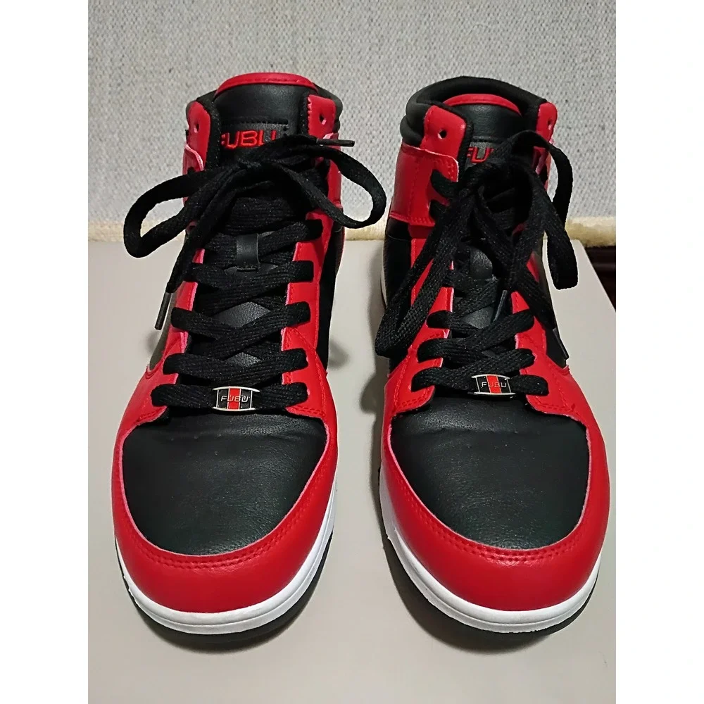 FUBU Heritage High Top Sneakers Men 9.5 Red Black Basketball Streetwear Shoes‎